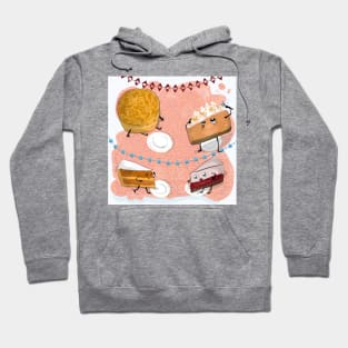 Silly partying pies 🥳🥠🍰🥧🥮 Hoodie